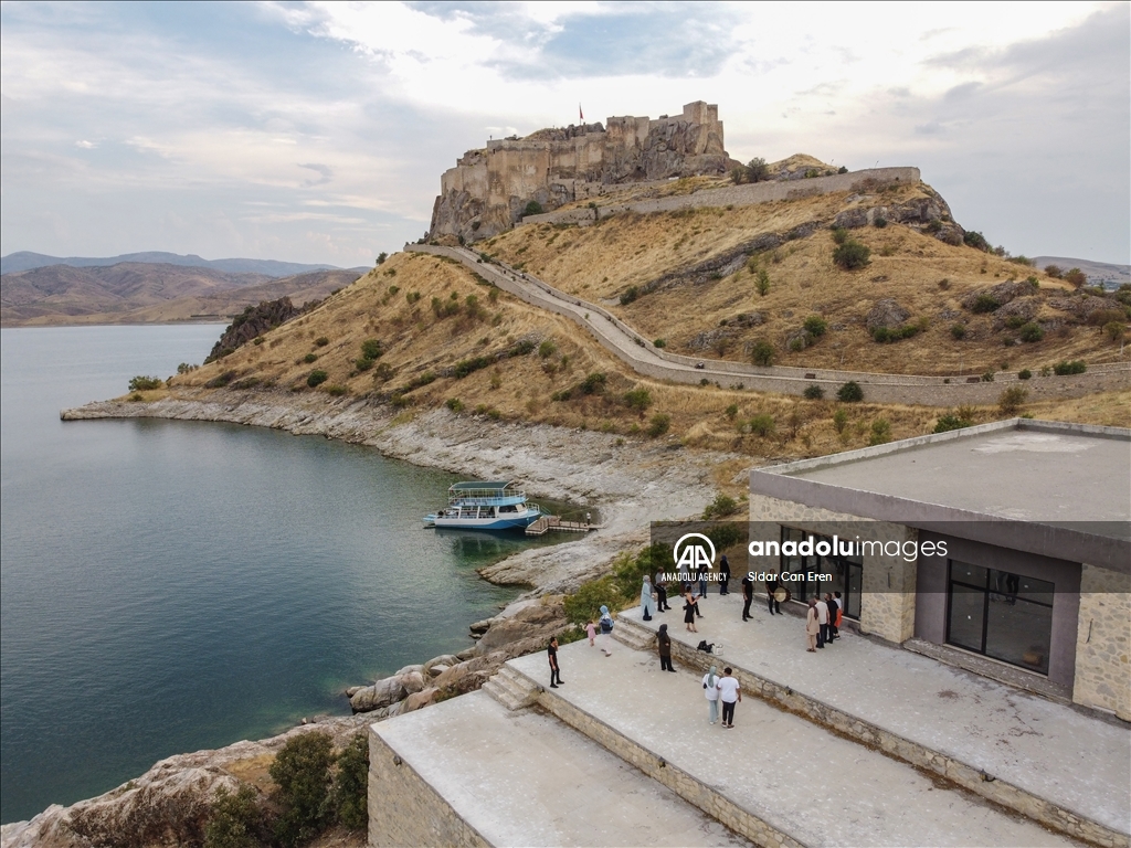 The allure of historic Pertek Castle in Turkiye's Tunceli is amplified by boat tours