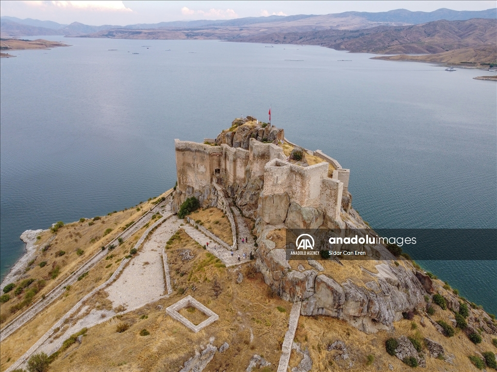 The allure of historic Pertek Castle in Turkiye's Tunceli is amplified by boat tours