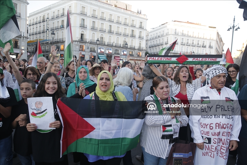 Pro-Palestinian demonstration in Madrid