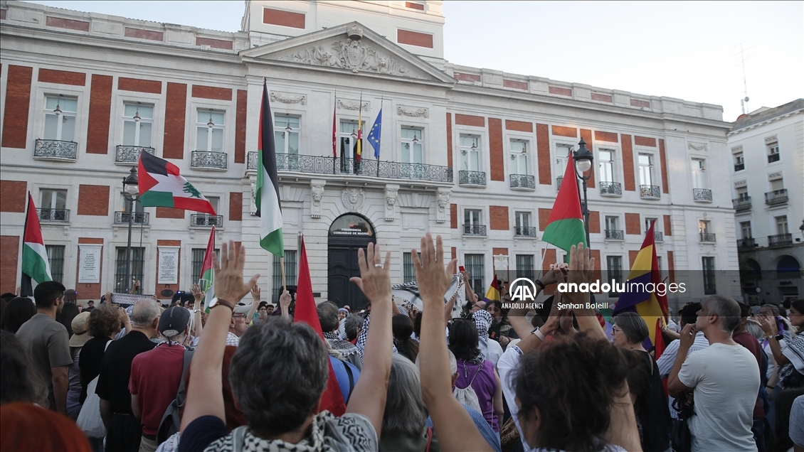 Pro-Palestinian demonstration in Madrid