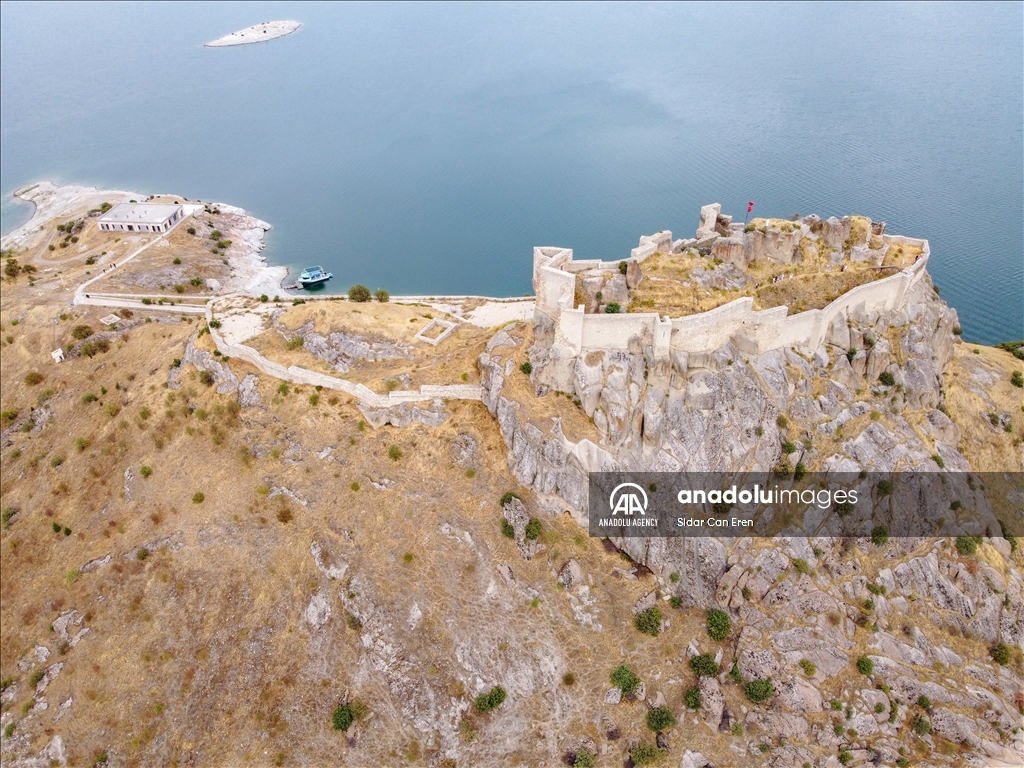 The allure of historic Pertek Castle in Turkiye's Tunceli is amplified by boat tours