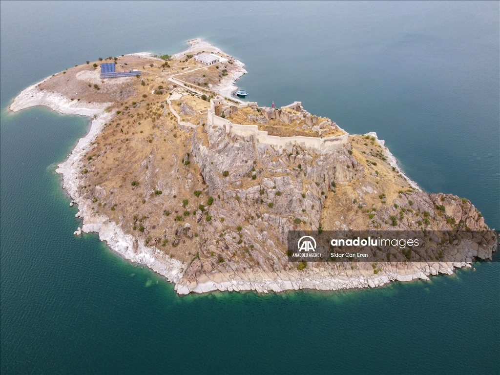 The allure of historic Pertek Castle in Turkiye's Tunceli is amplified by boat tours