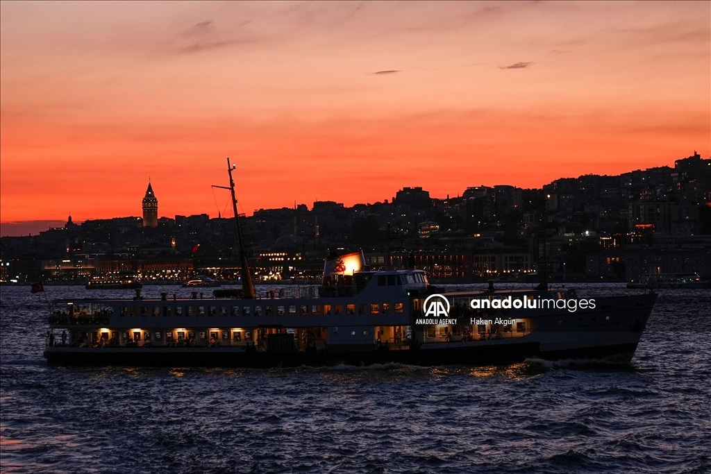 Sunset in Turkiye's Istanbul