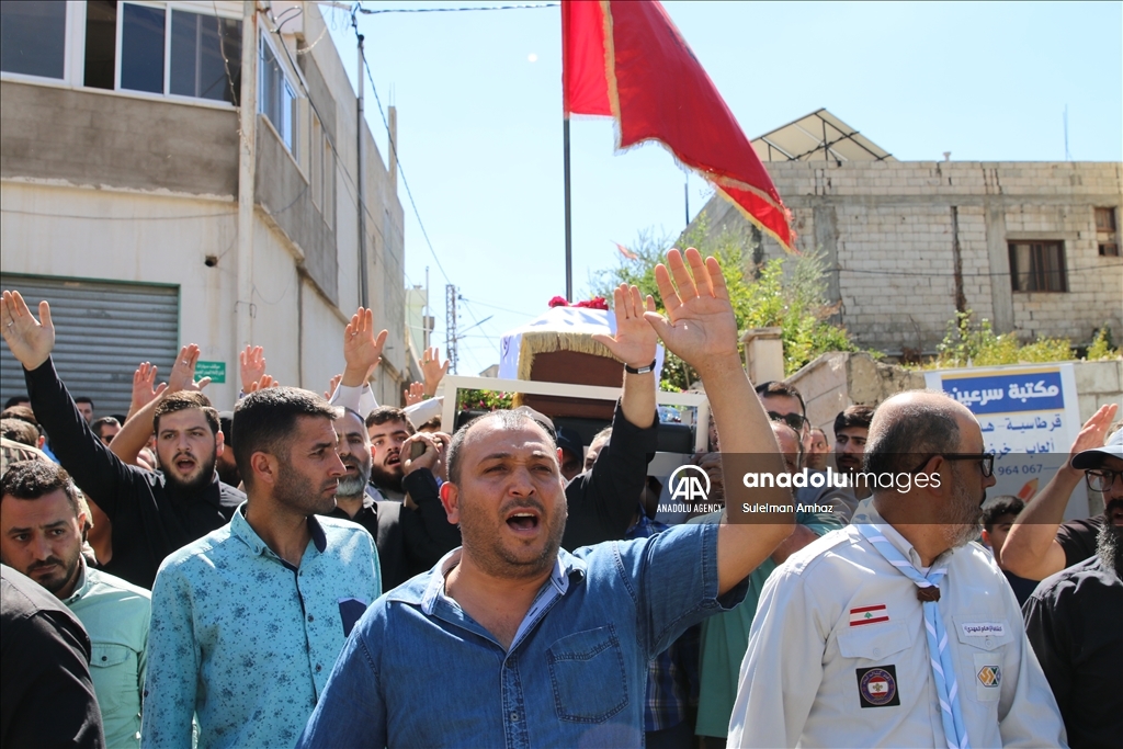 تشييع الطفلة فاطمة جعفر أصغر ضحايا تفجيرات "بيجر" بلبنان