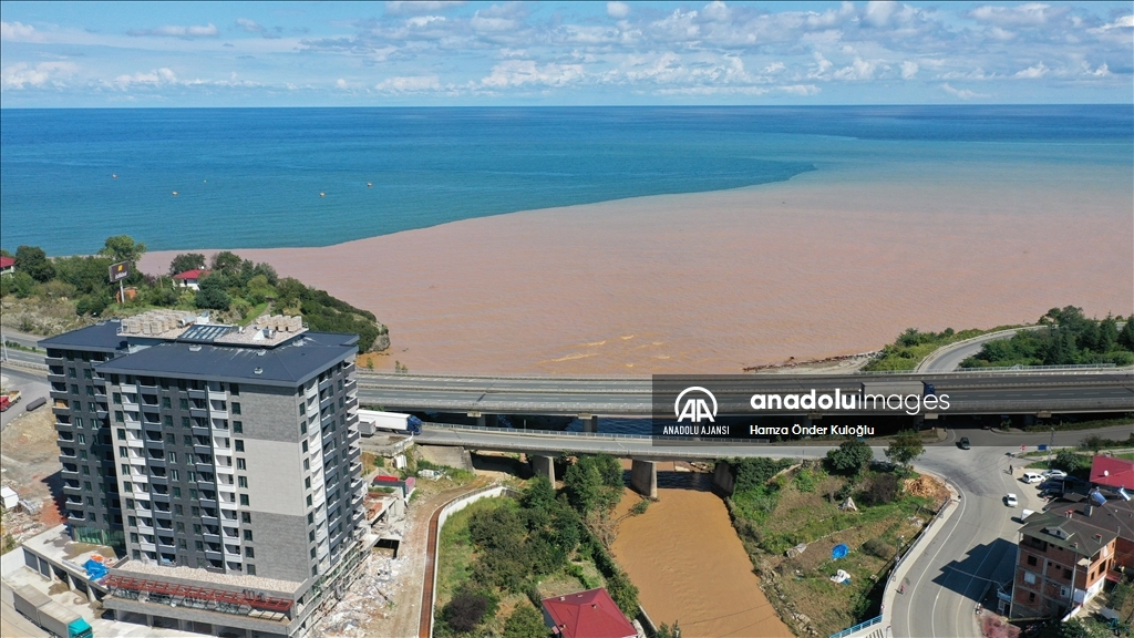 Trabzon'un Arsin ilçesinde sağanak etkili oldu
