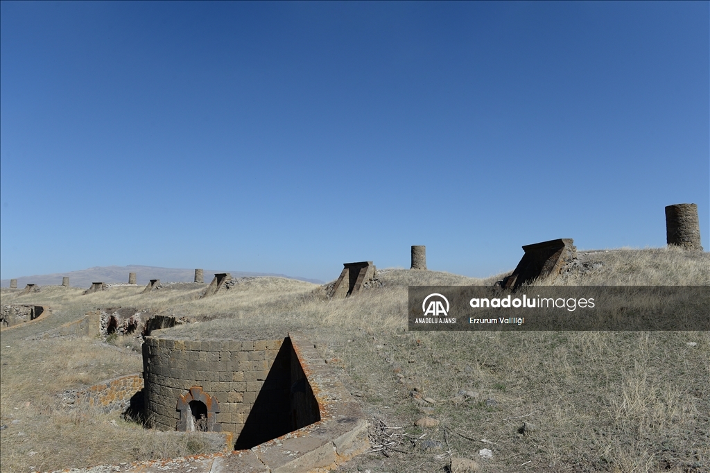 Erzurum'un tarihi Uzunahmet Tabyası bir asrı aşkındır ayakta duruyor