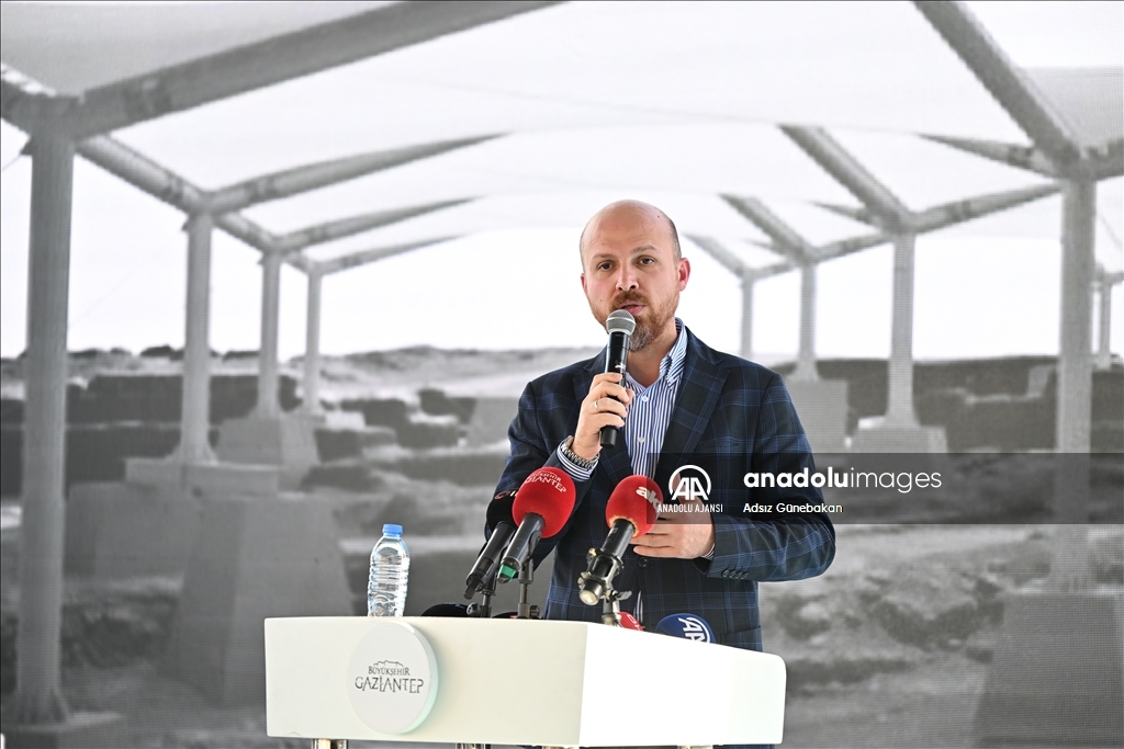 Karkamış Arkeoparkı'ndaki Geç Hitit Saray alanında yapılan koruyucu çatı tamamlandı