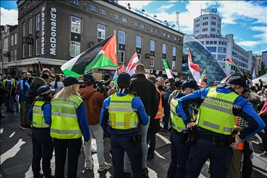 В Нидерландах прошла акция в поддержку Палестины и Ливана