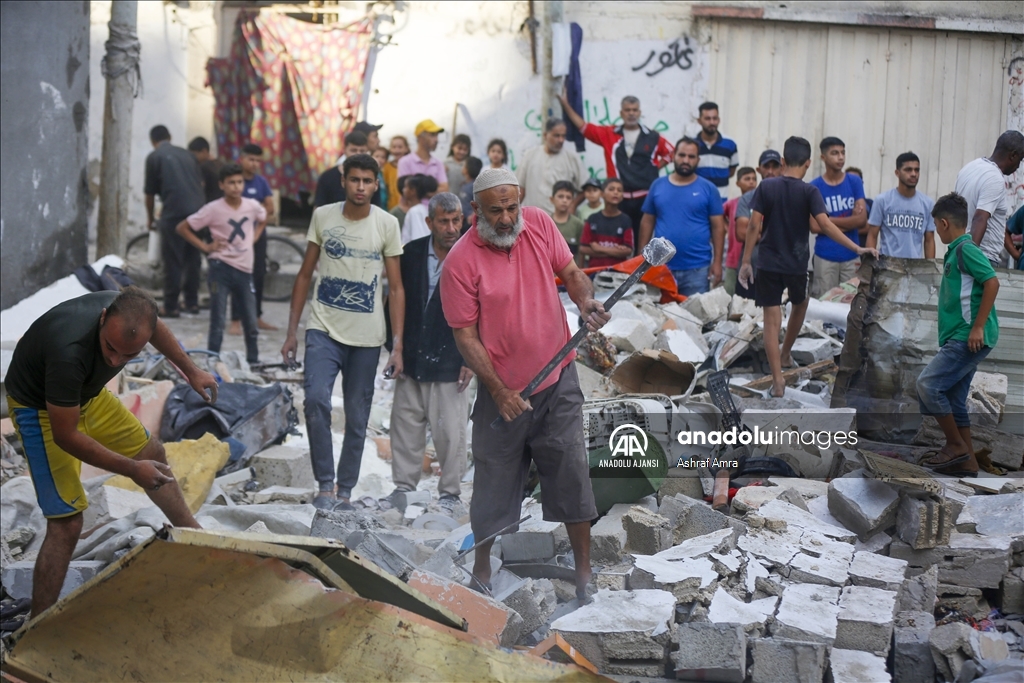 İsrail ordusunun Gazze Şeridi’ne yönelik saldırıları devam ediyor