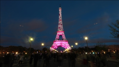 Eiffel Tower illuminates in pink to mark the Breast Cancer Awareness Month