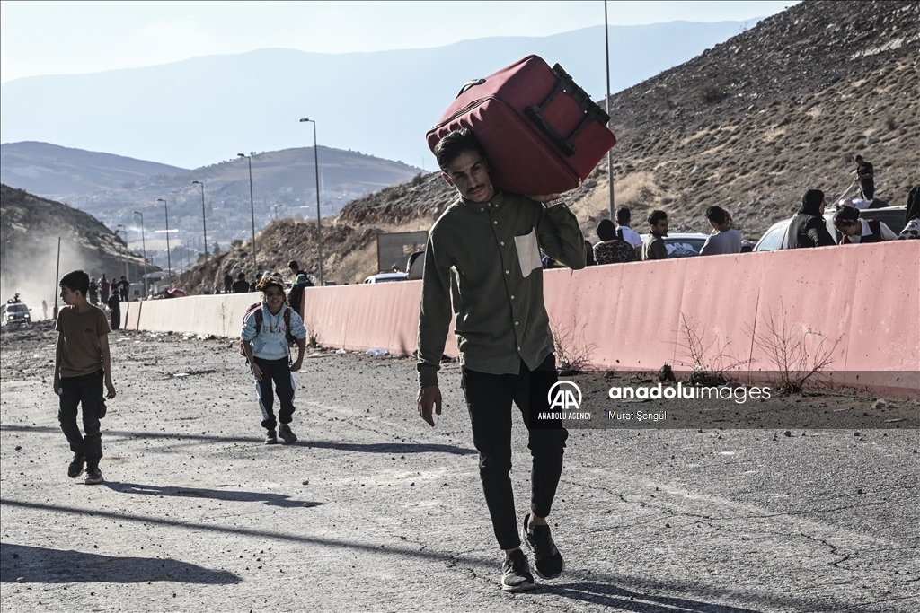 استمرار عملية النزوح من جنوب لبنان بسبب الهجمات الإسرائيلية