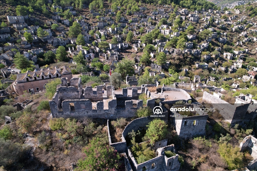 Ghost town in Turkiye's Mugla: Kayakoy 