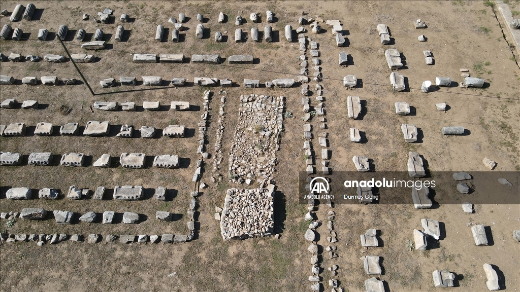 Theater of Euromos Ancient City in Turkiye's Mugla