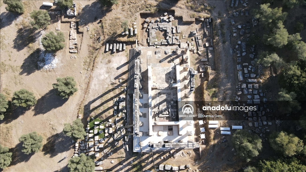 Theater of Euromos Ancient City in Turkiye's Mugla