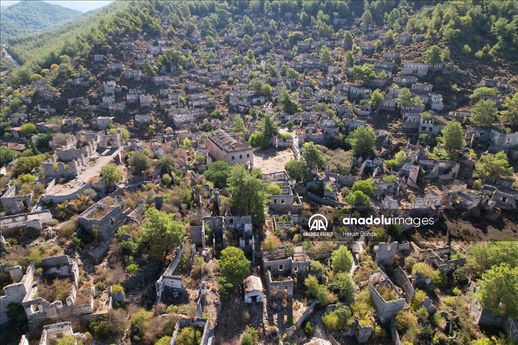 Ghost town in Turkiye's Mugla: Kayakoy 