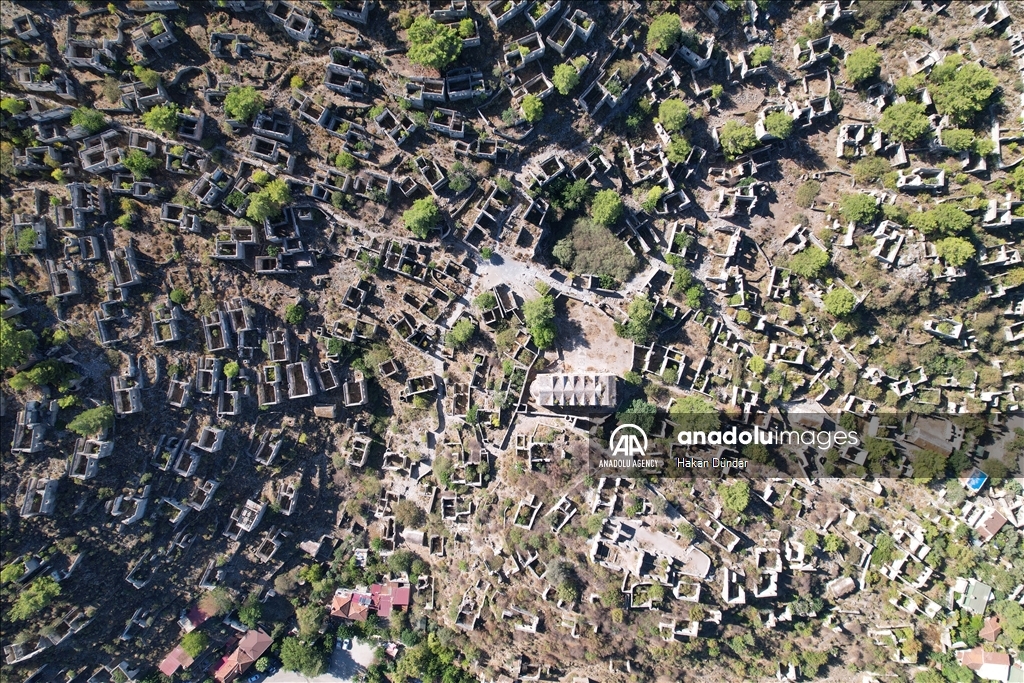 Ghost town in Turkiye's Mugla: Kayakoy 