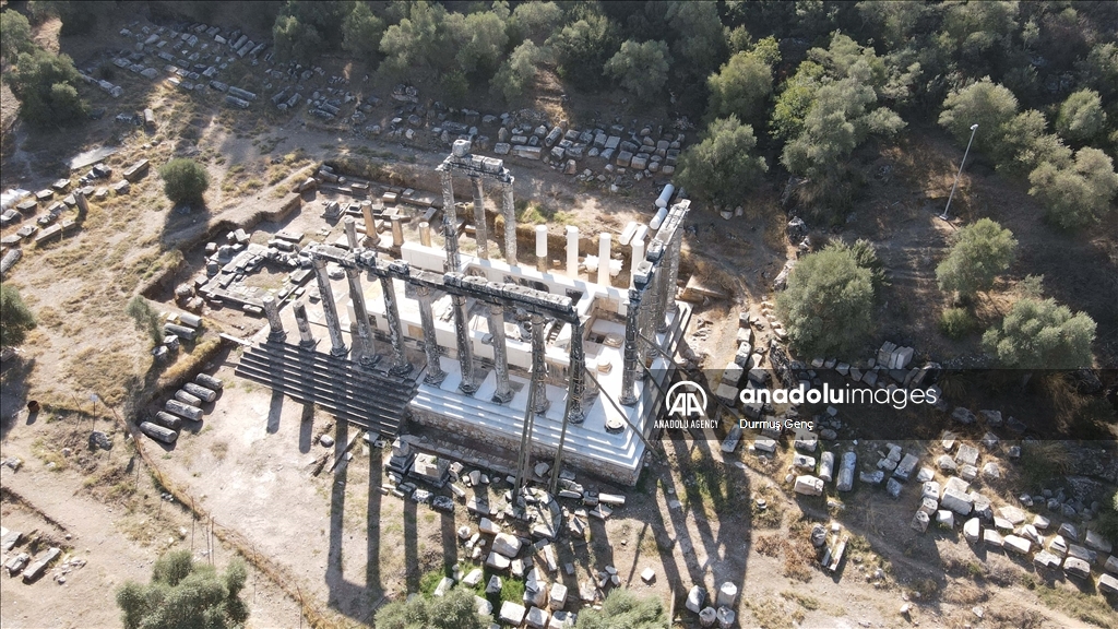 Theater of Euromos Ancient City in Turkiye's Mugla