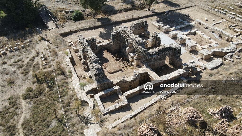 Theater of Euromos Ancient City in Turkiye's Mugla