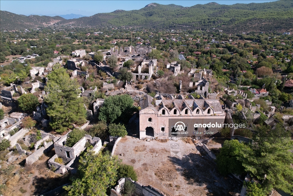 Ghost town in Turkiye's Mugla: Kayakoy 