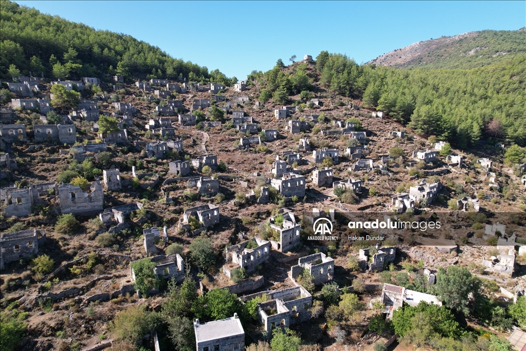 Ghost town in Turkiye's Mugla: Kayakoy 