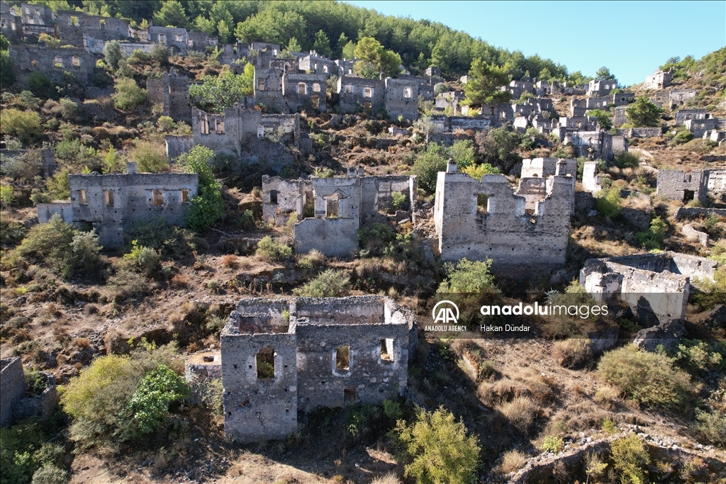 Ghost town in Turkiye's Mugla: Kayakoy 