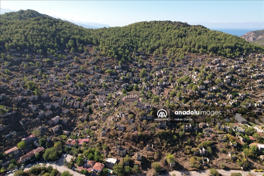 Ghost town in Turkiye's Mugla: Kayakoy 