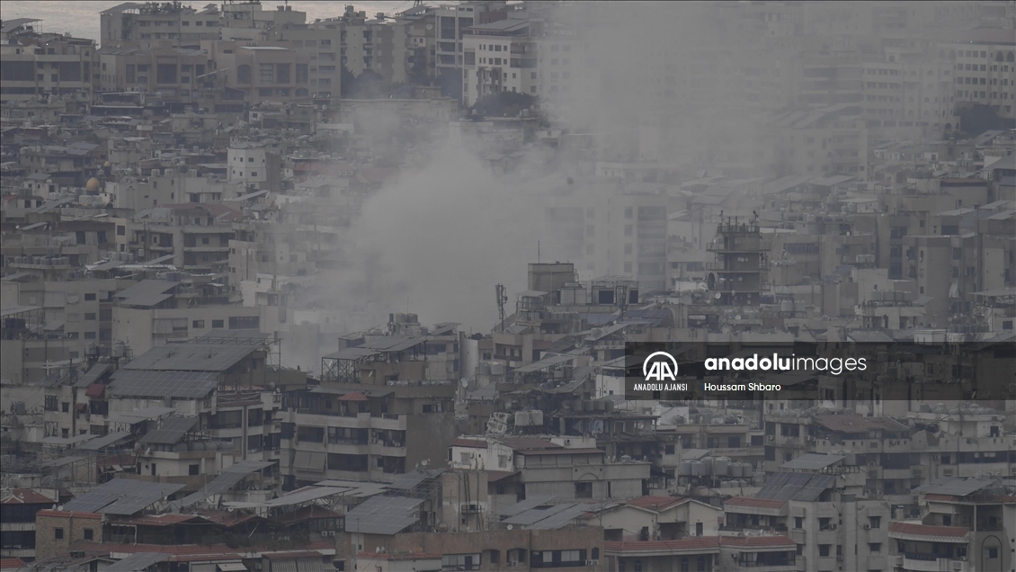 İsrail ordusunun Beyrut'un güneyindeki Dahiye'ye yönelik saldırıları devam ediyor