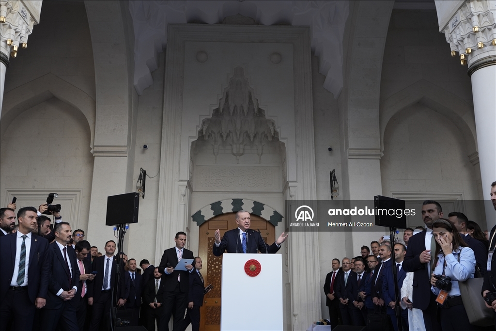 Cumhurbaşkanı Erdoğan, Arnavutluk'ta Namazgah Camisi'nin açılışına katıldı