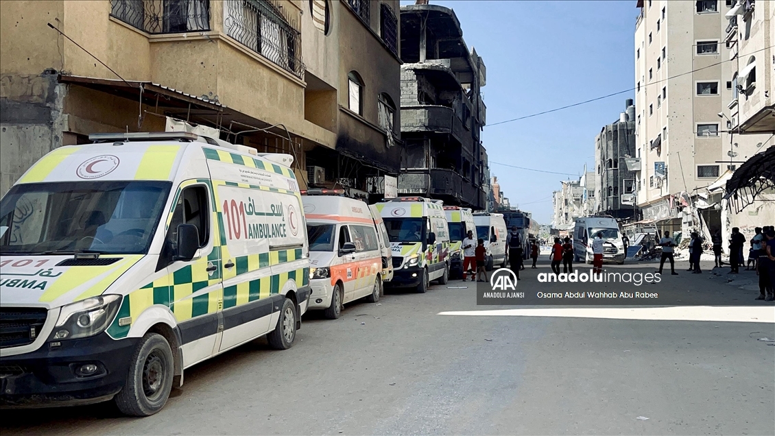 İsrail kuşatması nedeniyle Kemal Advan Hastanesi'ndeki bazı hastalar, Gazze kentine nakledildi