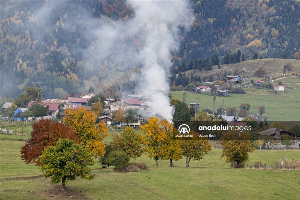 "Sakin şehir" Şavşat'ta sonbahar kendini gösteriyor