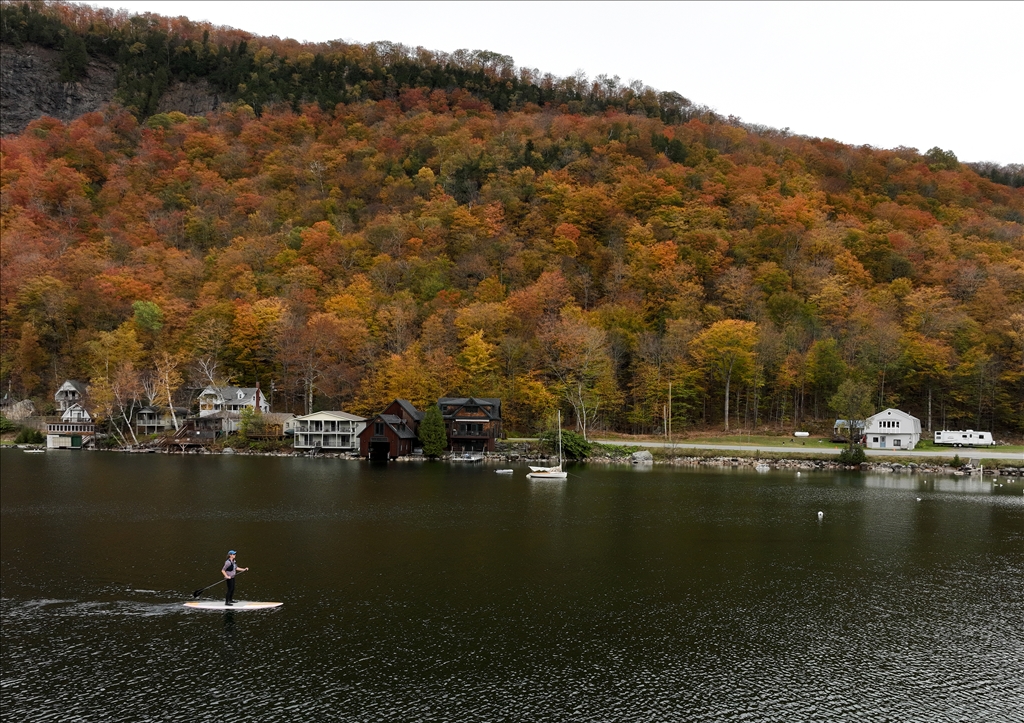 ABD'nin New Hampshire ve Vermont eyaletleri sonbahar renklerine büründü