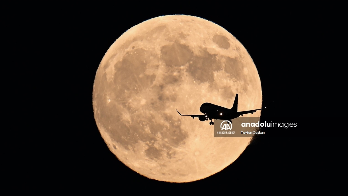 Hunter's Supermoon rises over San Francisco Bay