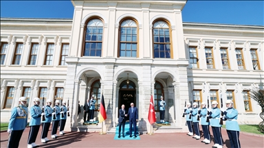 Cumhurbaşkanı Erdoğan, Almanya Başbakanı Scholz'u kabul etti