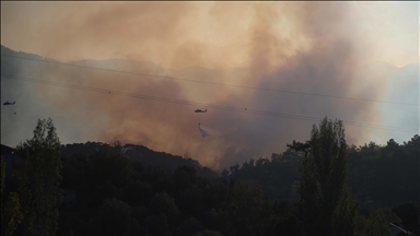 Muğla'daki orman yangınlarına müdahale devam ediyor