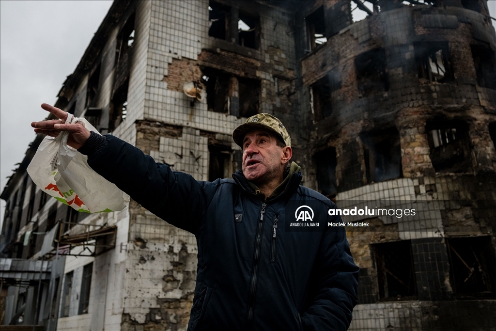 Ukrayna'nın Kostyantynivka şehrinde günlük yaşam