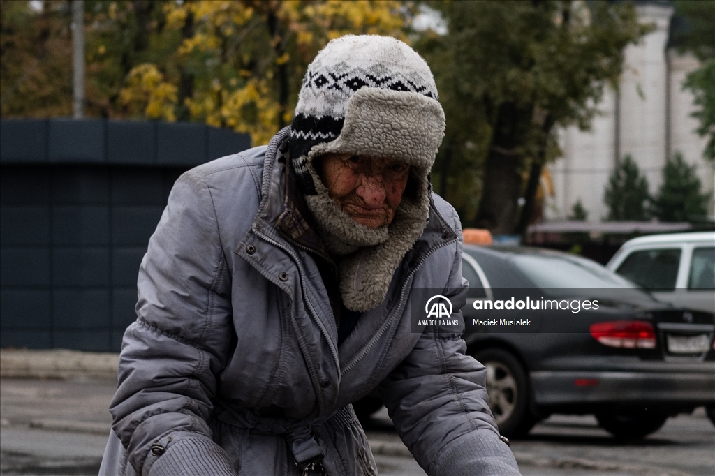 Ukrayna'nın Kostyantynivka şehrinde günlük yaşam