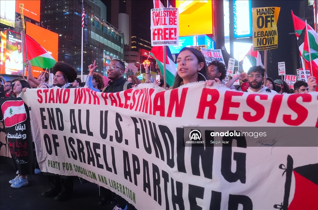 Manifestation pro-palestinienne à New York