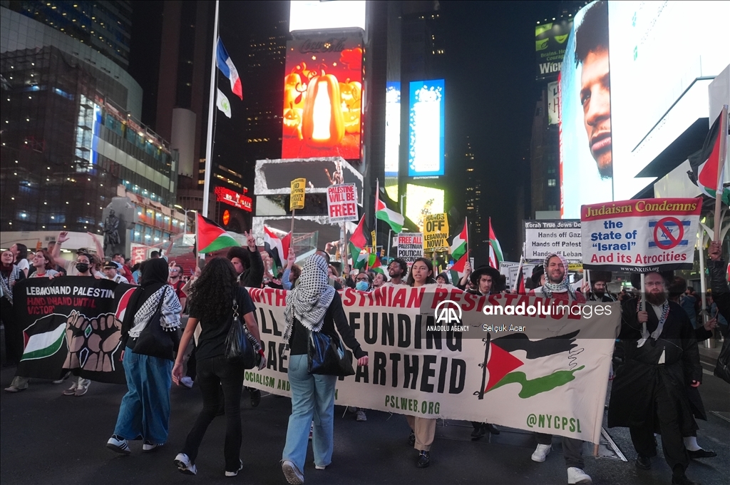 Manifestation pro-palestinienne à New York