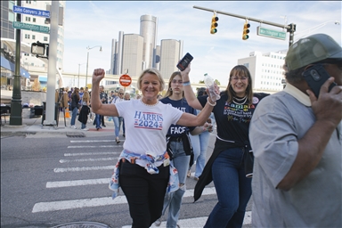 Former US President Barack Obama holds rally in Detroit for Kamala Harris's presidential campaign