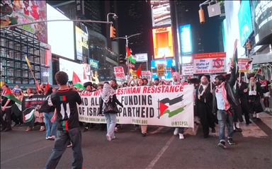 Manifestation pro-palestinienne à New York