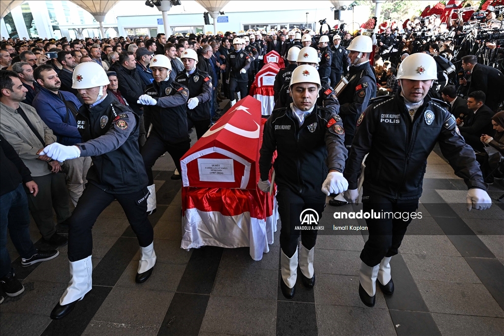 TUSAŞ çalışanı 4 şehit son yolculuğuna uğurlandı