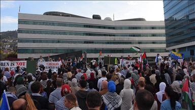 Bosna Hersek'te İsrail'in Gazze'ye saldırıları protesto edildi