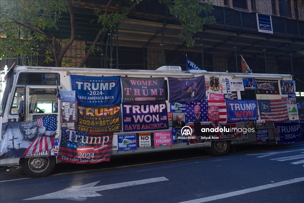 Сторонники Трампа собрались в Мэдисон-Сквер-Гарден перед митингом в Нью-Йорке