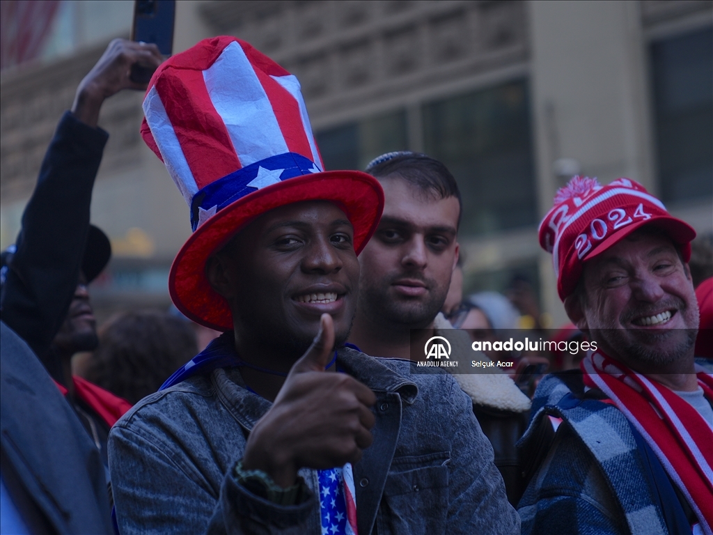 Сторонники Трампа собрались в Мэдисон-Сквер-Гарден перед митингом в Нью-Йорке