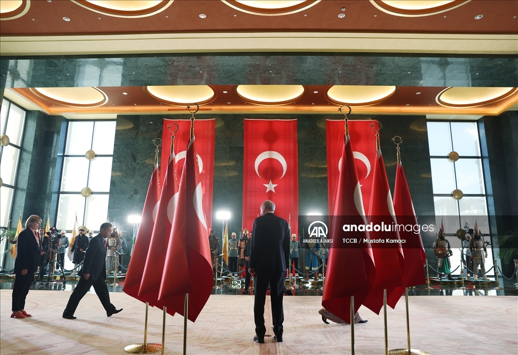 Cumhurbaşkanı Erdoğan, 29 Ekim Cumhuriyet Bayramı tebriklerini kabul etti