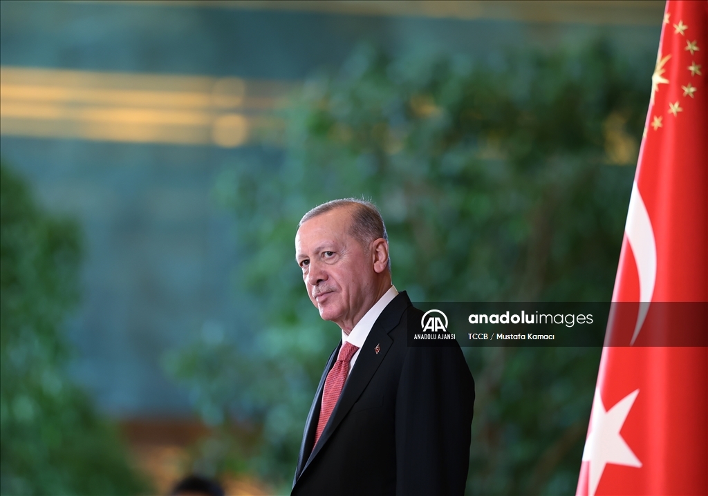 Cumhurbaşkanı Erdoğan, 29 Ekim Cumhuriyet Bayramı tebriklerini kabul etti