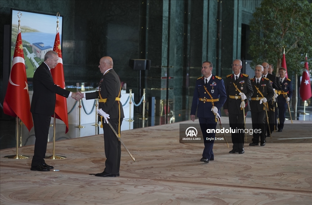 Cumhurbaşkanı Erdoğan, 29 Ekim Cumhuriyet Bayramı tebriklerini kabul etti