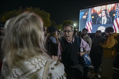 Harris faces Gaza protest during Ellipse speech