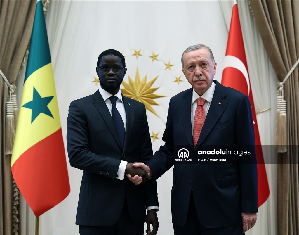 Cumhurbaşkanı Erdoğan, Senegal Cumhurbaşkanı Fay'ı resmi törenle karşıladı