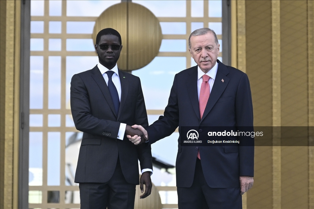 Cumhurbaşkanı Erdoğan, Senegal Cumhurbaşkanı Fay'ı resmi törenle karşıladı